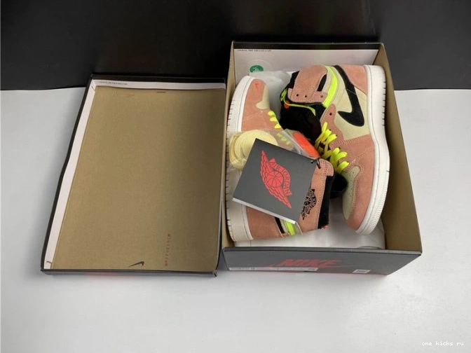 Rep Onekick Air Peach CW6576-800 Jordan High 1 Switch 0723